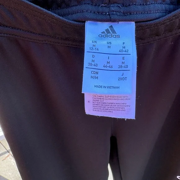 Adidas Black Joggers with White Stripes - Picture 4 of 6